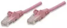 Rožinė INTELLINET Network Cable, Cat5e, UTP RJ-45 Male / RJ-45 Male, 1.0m, Rožinė, 453066