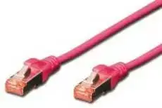 DIGITUS SFTP LAN kabelis, patch 6 cat, 2,0 m, rausvai raudona, 2xRJ45, DK-1644-020/MG