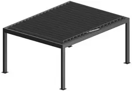 Pergola Bioclimatic: 3000x6000 mm, be LED, laisvai pastatoma