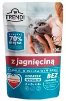 FRENDI Gabaliukai avienos padaže – drėgno kačių ėdalo – 100 g