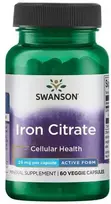 SWANSON Geležies citratas 25mg (60 kaps.)