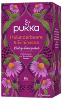 Pukka Herbs Šeivamedžių uogų ir ežiuolės arbata Echinacea, Pukka, 20 pakelių