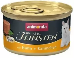 Animoda Drėgnas Kačių Maistas - Animonda Vom Feinsten Mousse Vištiena Ir Triušis 85 g