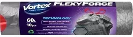 Šiukšlių maišai Vortex Flexy Force, 60 l, 10 vnt.