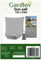 Sunshade sail 3.6x3.6m Gardlov 23164