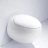 Pakabinamas kiaušinio formos klozetas FIT2 7012, 590 mm, su lėto nusileidimo dangčiu, dvigubas nuleidimas 3/6 L