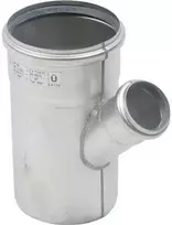 BLÜCHER galios kolektorius. 110-50 mm, 45 laipsnių nerūdijančio plieno