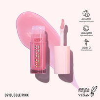 Lūpų Aliejus Glow Getter 009 Bubble Pink