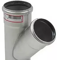 Didelis „Blücher“ vamzdis 45° 82 x 50 mm - apvalus RS 82
