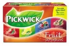 Arbata Pickwick vaisių mišinio pakuotėje, 4 rūšys - (20 pakelių x 12 pakelių)