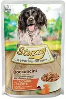 Agras Pet Foods Drėgnas Šunų Maistas - STUZZY Gabaliukai Su Kalakutiena Ir Morkomis 100g Be Gluteno