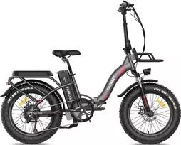 Elektrinis dviratis FAFREES F20 Max, 20", pilkas, 500W, 22,5Ah
