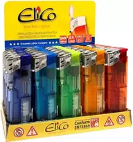 Elico žiebtuvėlis piezo P1821 su LED šviesa 25vnt