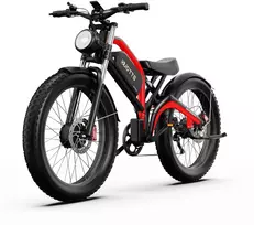 Elektrinis dviratis Duotts N26, 26", 1500W, 20Ah SAMSUNG, juodas/raudonas