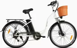 Elektrinis dviratis DYU C6, 26", 350W, 12,5Ah, baltas
