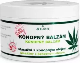 Alpa Cannabis Balm balzamas masažui su kanapių aliejumi, 250 ml