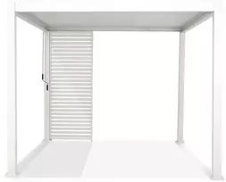 Žaliuzės pavėsinei Pergola Premium Baltas, 123.5 cm