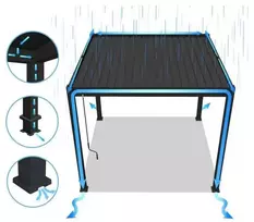 Pavėsinė Pergola ELEGANCE 3x4, Anthracite