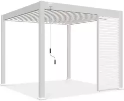 Horizontalios žaliuzės pavėsinėms Pergola ELEGANCE/DELUXE/FUSION 1 m, Baltas (93 cm)
