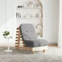 Futono sofa-lova su čiužiniu, 60x206x11cm, pušies masyvas