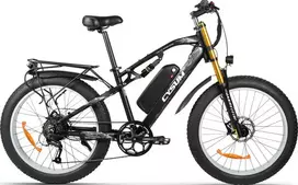 Elektrinis dviratis Cysum M900 Plus, 26", 1000W, 17Ah Panasonic/LG, baltas