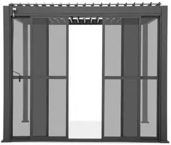 Stumdomos polikarbonatinės durys pavėsinei Pergola PREMIUM 3m, Anthracite