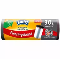 Swirl® Atliekų maišai Elastiniai tvirtinimo dirželiai 30L 8 vnt. DFP
