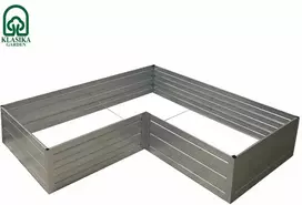Modulinė pakelta lysvė KLASIKA GARDEN L-forma - RAL 7016