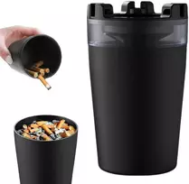 Automobilinė peleninė su cigarečių gesintuvu, juoda