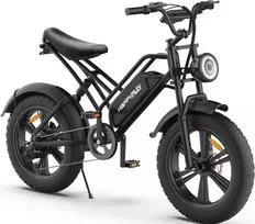 Elektrinis dviratis HappyRun G50, 20", 750W, 18Ah, juodas