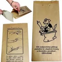 MEVA Popieriniai maišeliai su kartoniniu kaušeliu šunų ekskrementams FEDOG CZ 25 vnt.