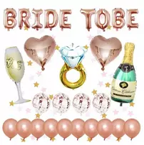 Eu Sandelis Šventinių balionų rinkinys Bride to Be BLN02