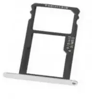 SIM kortelės laikiklis Huawei Honor 7 sidabrinis (baltas) originalus (service pack)