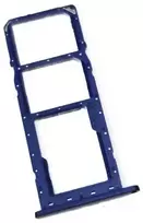 SIM kortelės laikiklis Samsung A037 A03s 2021 Mėlyna originalus (service pack)