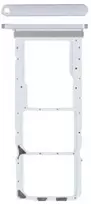 SIM kortelės laikiklis Samsung A057 A05S 2023 Sidabrinis originalus (service pack)