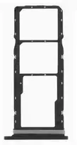 SIM kortelės laikiklis Samsung A057 A05S 2023 Juodas originalus (service pack)