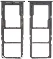 SIM kortelės laikiklis Samsung A13 A135/A137 Juodas originalus (service pack)