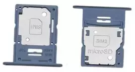 SIM kortelės laikiklis Samsung A155 A15 4G Mėlyna originalus (service pack)