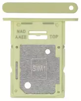 SIM kortelės laikiklis Samsung A155 A15 4G Geltona originalus (service pack)