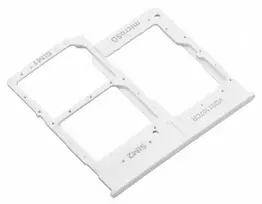 SIM kortelės laikiklis Samsung A202 A20e 2019 Baltas originalus (service pack)