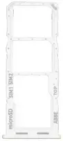 SIM kortelės laikiklis Samsung A225 A22 4G 2021 Baltas originalus (service pack)