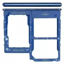 SIM kortelės laikiklis Samsung A315 A31 2020 Prism Crush Mėlyna originalus (service pack)