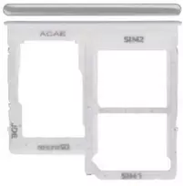 SIM kortelės laikiklis Samsung A315 A31 2020 Prism Crush Baltas originalus (service pack)