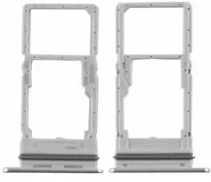 SIM kortelės laikiklis Samsung A346 A34 5G 2023 Sidabrinis originalus (service pack)