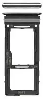 SIM kortelės laikiklis Samsung A525/A526/A528/A725/A726 A52 4G/A52 5G/A52S 5G/A72 4G/A72 5G Juodas originalus (service pack)
