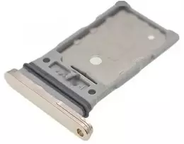 SIM kortelės laikiklis Samsung S911/S916 S23/S23 Plus Dual Kreminis ORG