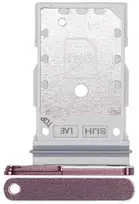 SIM kortelės laikiklis Samsung S908 S22 Ultra Dual Burgundy originalus (service pack)