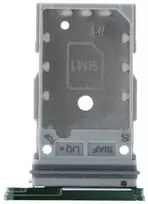 SIM kortelės laikiklis Samsung S911/S916 S23/S23 Plus Dual Žalias originalus (service pack)