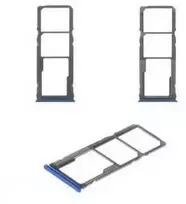 Blue SIM kortelės laikiklis Xiaomi Redmi Note 8/Redmi Note 8 2021 Neptune Mėlyna ORG