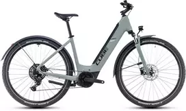 Elektrinis dviratis Cube Nuride Hybrid Performance 625 Allroad Easy Entry swampgrey'n'juodas 2025-58 cm (Dydis: 58 cm)